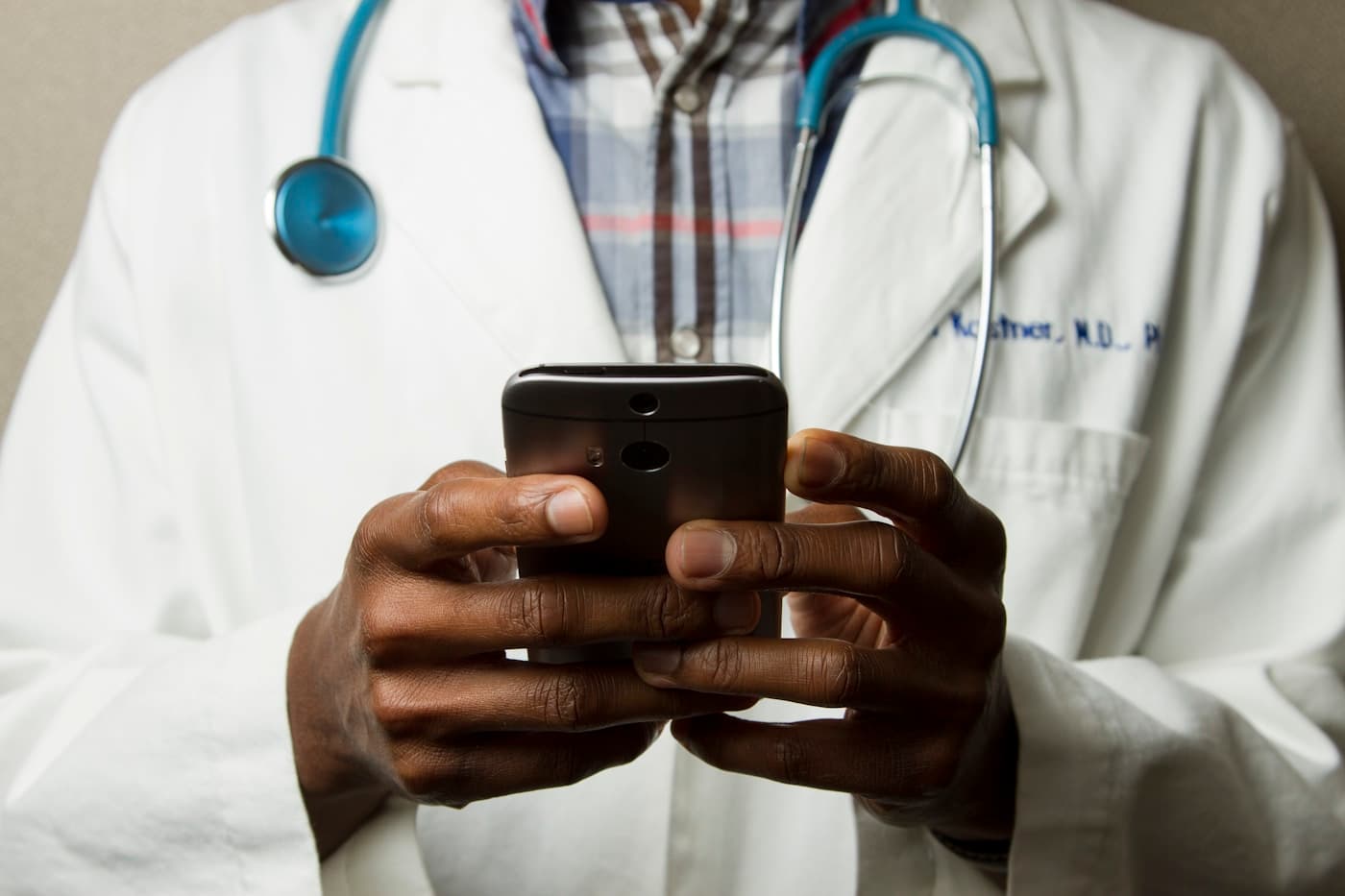 Healthcare team reviewing digital performance